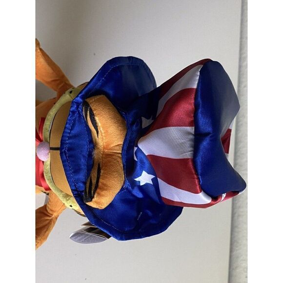 GARFIELD Patriotic Side Stepper Animated Plush Summer Shuffle Nickelodeon NEW - Picture 9 of 12